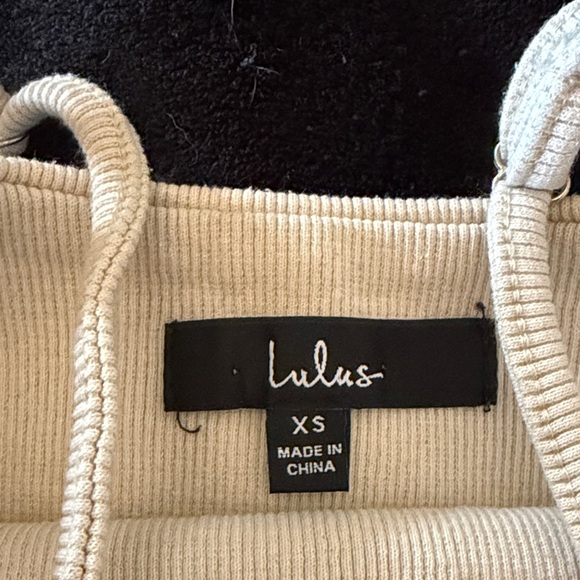 Cream Ribbed Tank Top - Picture 2 of 2